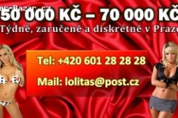 Min, 50 000 Kč - 70 000 kč týdně,diskrétně a zaručeně!!!!!!!